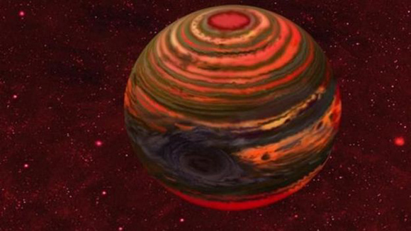 Se calculó que tiene nueve veces la masa de Júpiter y está 30 veces más lejos de su estrella de lo que el planeta más grande del sistema solar está del Sol. Foto: Tomada de televisa.com. 