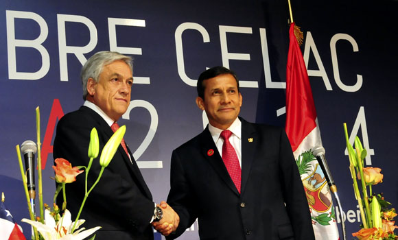 Piñera y Humala. Foto: Ladyrene Pérez/ Cubadebate