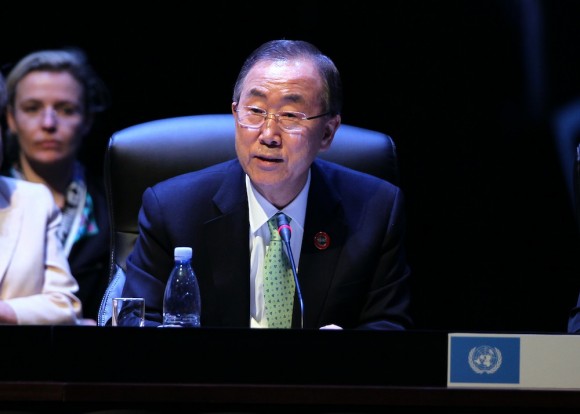 Ban Ki-moon interviene en la II Cumbre de la CELAC. Foto: Ismael Francisco/ Cubadebate