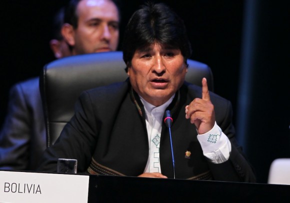 Evo Morales recuerda a Fidel Castro, el "primer guerrillero de Lationamericano". Foto: Ismael Francisco/ Cubadebate