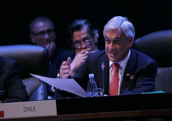 El Presidente Sebastián Piñera, en CELAC. Foto: Ismael Francisco/ Cuba