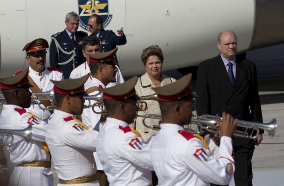 Dilma Rousseff en La Habana. Foto: Ramón Espinosa/ AP
