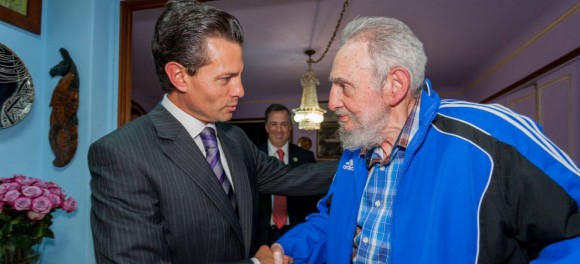 Con Enrique Peña Nieto. Foto: Alex Castro.