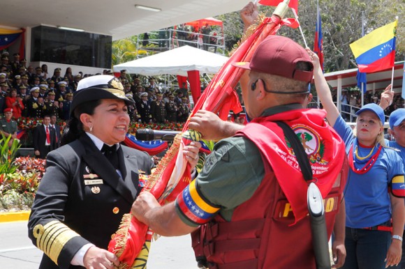Desfile cívico-militar en homenaje al Comandante Hugo Chávez. Foto Prensa Miraflores.