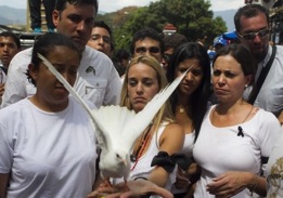Imagen de las Damas de Blanco en Venezuela.