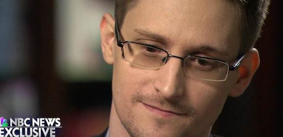 Edward Snowden en NBC anoche. Foto: NBC