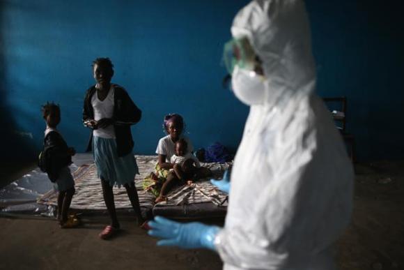 Centro de aislamiento del ébola en Liberia. 7