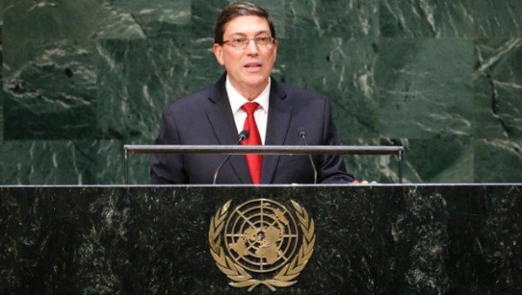 El canciller cubano instó a un cambio en la ONU y a un nuevo orden mundial mas justo y equilibrado. Foto: Reuters.