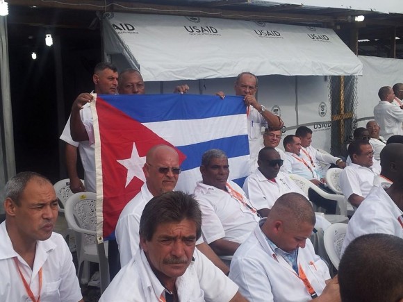 Brigada médica cubana en inauguración de hospital antiébola en Liberia
