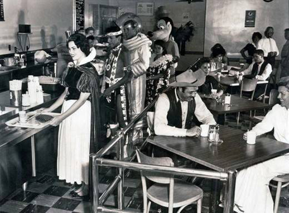 Comedor de los trabajadores de Disney en 1961