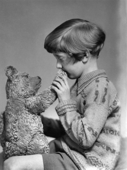 El verdadero Winnie the Pooh y Christopher Robin, 1928