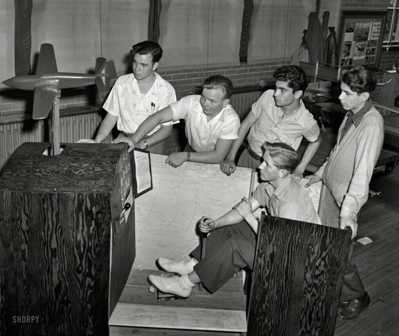 Un simulador de vuelo en 1942