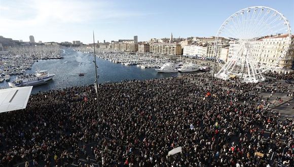 Más de 700.000 personas se manifiestan en Francia a favor de la libertad de expresión. Foto: Europapress.