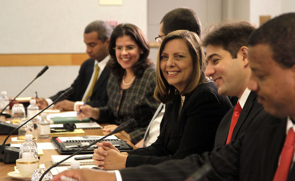  El encuentro tiene lugar en el Salón Marshall, del Departamento de Estado. Foto: Ismael Francisco/ Cubadebate