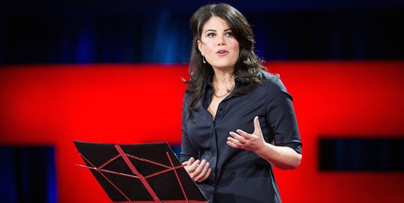 Mónica Lewinsky en TED. Foto: BBC.