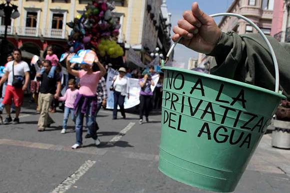 No a la privatización del agua