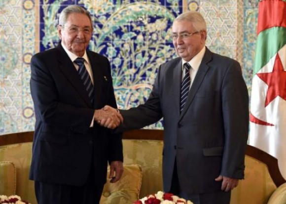 Raúl inició visita oficial a Argelia.