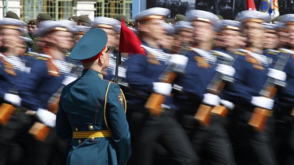 Desfile militar en la Plaza Roja. Foto: Telesur.