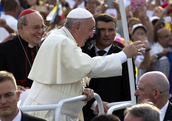 El cardenal Jaime Ortega acompañó al Papa Francisco. Foto: Ismael Francisco/ Cubadebate.