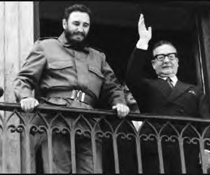 Salvador Allende y Fidel Castro.