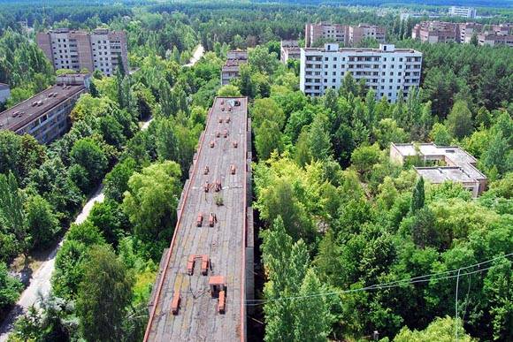 Pripyat, Ciudad radioactíva abandonada despues de la catástrofe de Chernóbil, en Ucrania. Foto tomada de Castle Maine Independent.