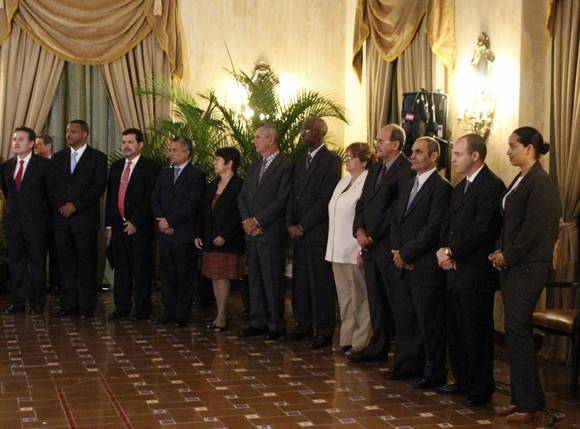 Delegación cubana presente en el acto. Foto. José Raúl COncepción/Cubadebate.