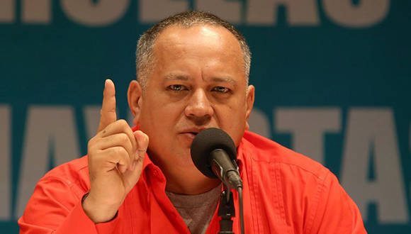 El diputado Diosdado Cabello dio a conocer las fases del plan derechista. Foto tomada de efectococuyo.com