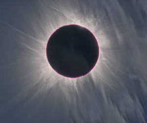 Eclipse total de sol en Día de la Mujer. Foto: NASA/Archivo.