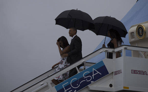 El Presidente Barack Obama llegó a La Habana. Foto: Ismael Francisco/ Cubadebate