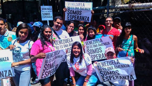 Los venezolanos defienden su soberanía ante la nueva embestida imperial. Foto: @Mayesocialista