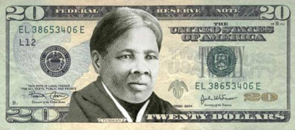 Así podría ser el nuevo billete de 20 dólares con la imagen de Harriet Tubman. 