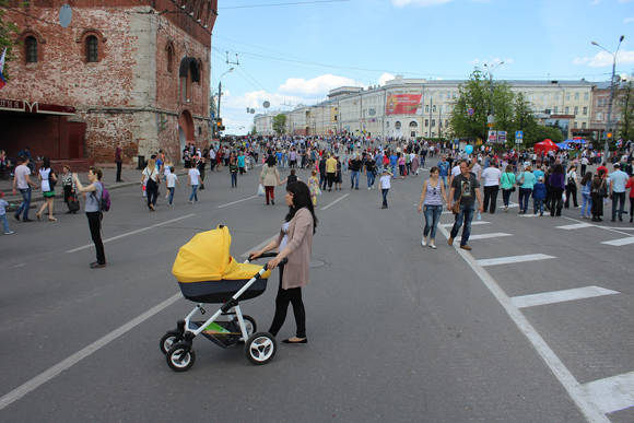 Plaza central Mínin, al frente del Kremlin.