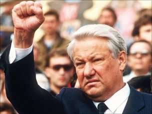 Boris Yeltsin el 24 de agosto de 1991.