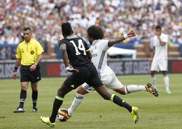 Marcelo marcó un golazo de derecha y luego otro de zurda. Foto tomada de Marca. 