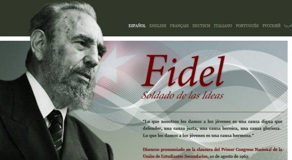 Fidelcastro.cu is Fidel New Online Site
