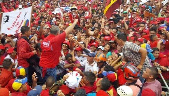 El pueblo venezolano se movilizará hoy en defensa de la Revolución Bolivariana. Foto: TelesurTV.