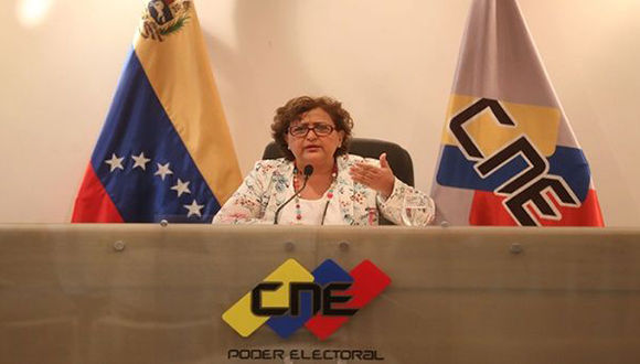 Tibisay Lucena, president of the National Electoral Council of  Venezuela.