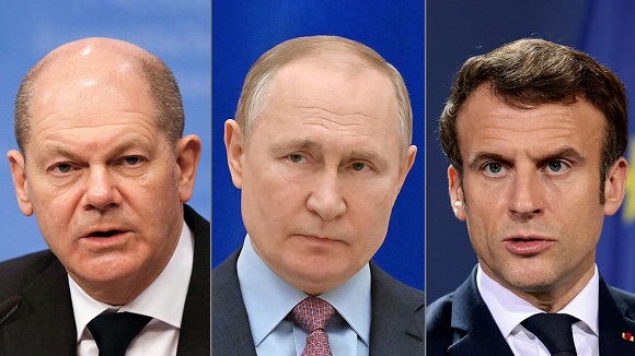 Putin unterhält einen Dialog mit französischen und deutschen Führern über die Ukraine und Lebensmittelkrisen